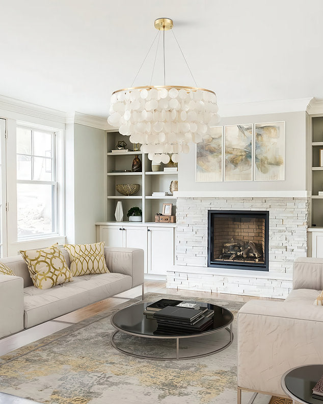 Cascata Perla Chandelier - Gold