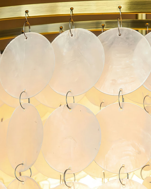 Cascata Perla oval Chandelier - Gold