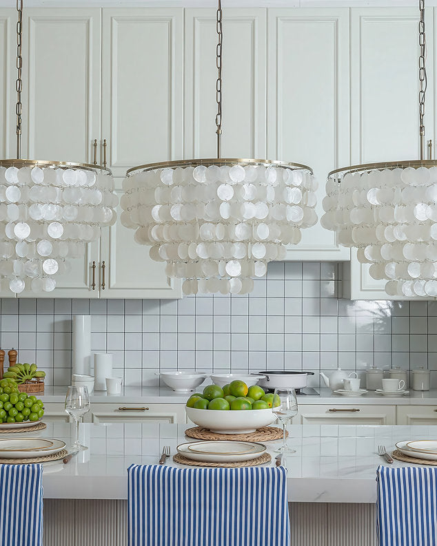 Cascata Perla Chandelier - Gold