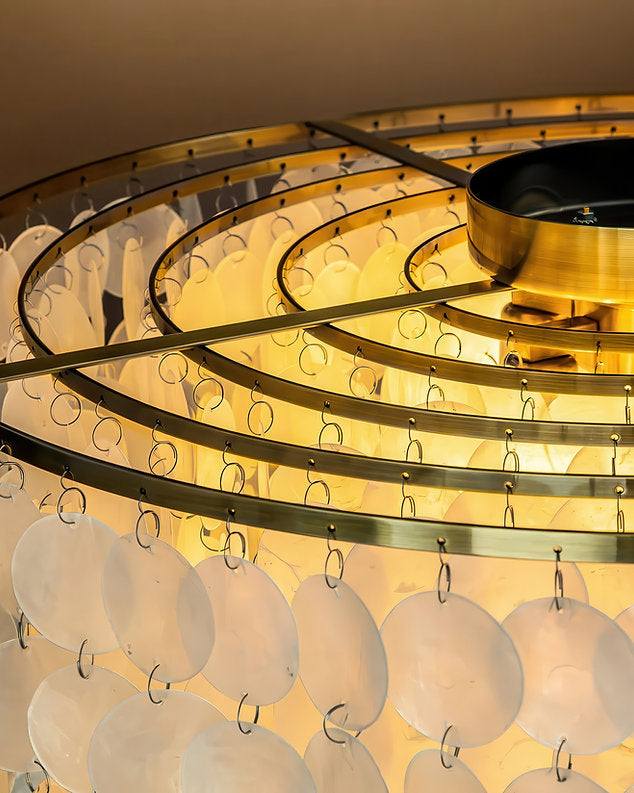 Cascata Perla Chandelier - Gold