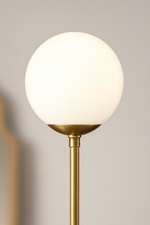 Load image into Gallery viewer, Gold Globo di vetro floor lamp  - 2 globes
