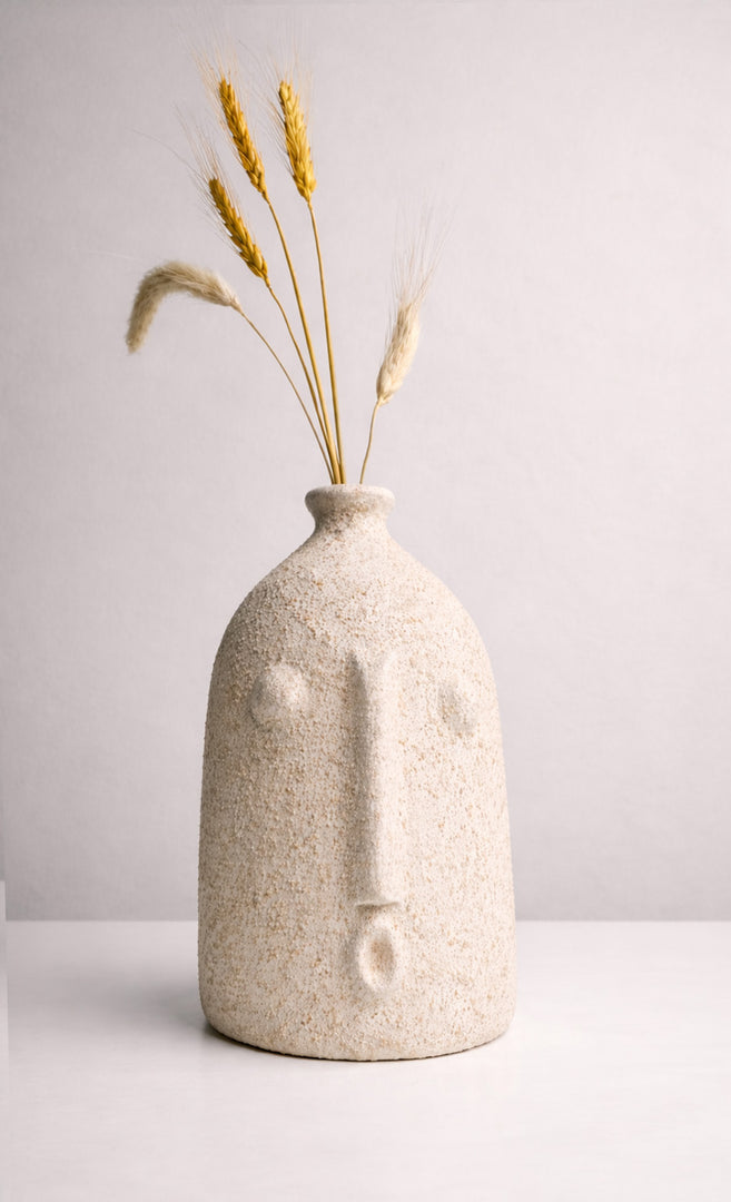 Alfeo white Vase ( includes dried stems)