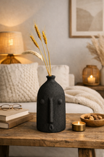 Load image into Gallery viewer, Alfeo Black Vase ( includes dried stems)
