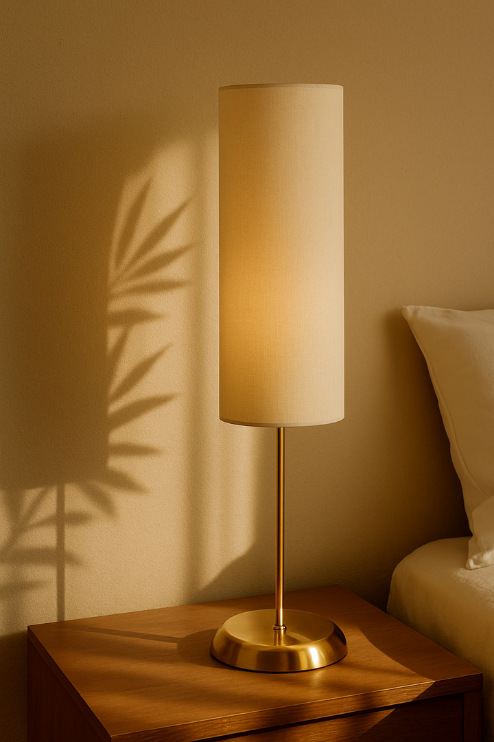 اباجورة تافولو ذهبية مصغرة - بيج