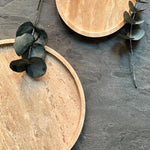 Load image into Gallery viewer, Travertine marble tray set (30 cm &amp; 20 cm)
