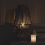 Load and play video in Gallery viewer, Obelisk Black Rope Table Lamp
