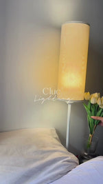 Load and play video in Gallery viewer, Simple White floor lamp Pendant Light - Beige
