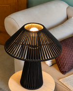 Load image into Gallery viewer, RIO Table Lamp Black – light on