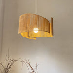 Load image into Gallery viewer, Spiral Rope Pendant Light - lights on