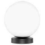Load image into Gallery viewer, Black Globo di vetro table lamp
