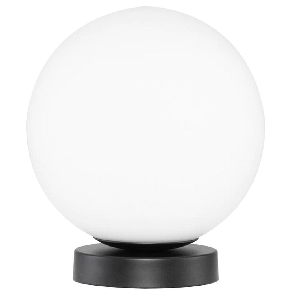 Black Globo di vetro table lamp